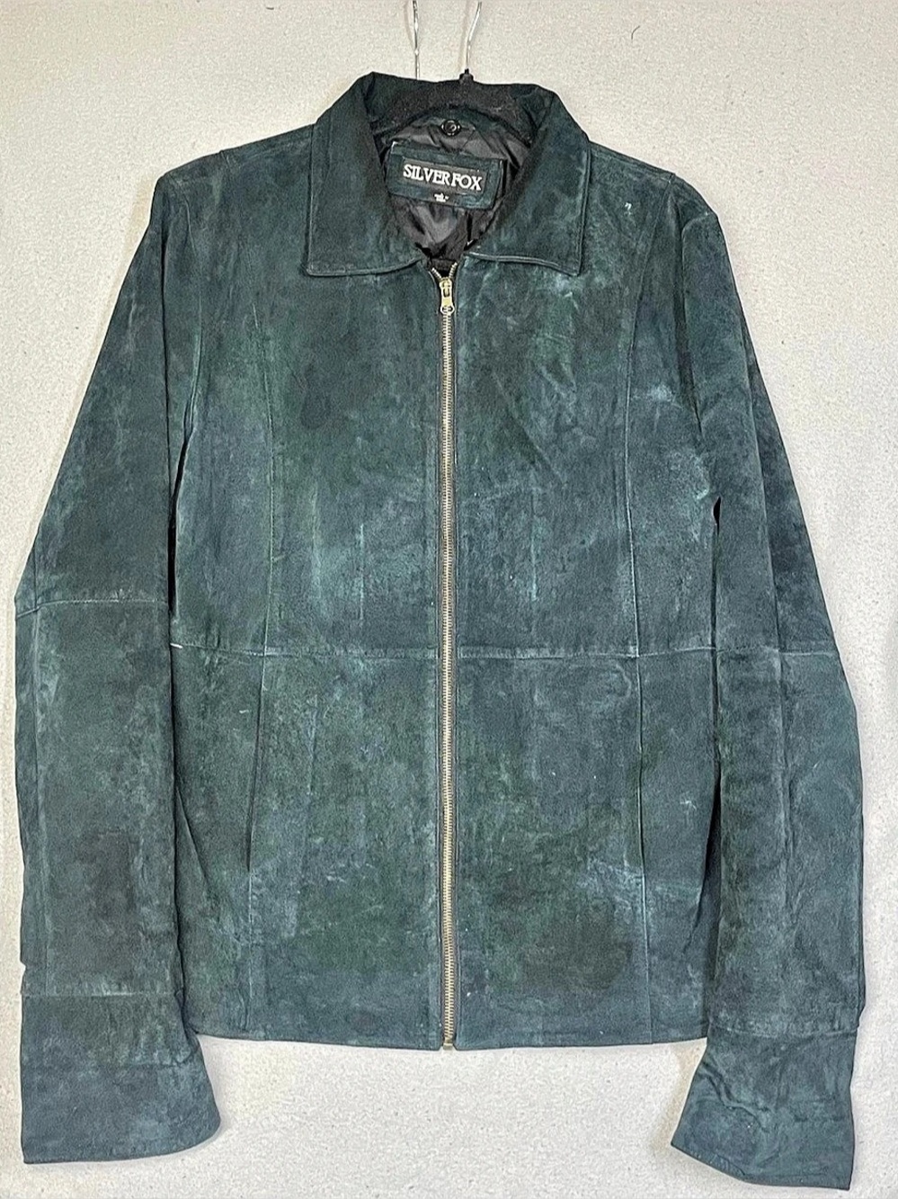 Vintage Silver Fox Leather Jacket